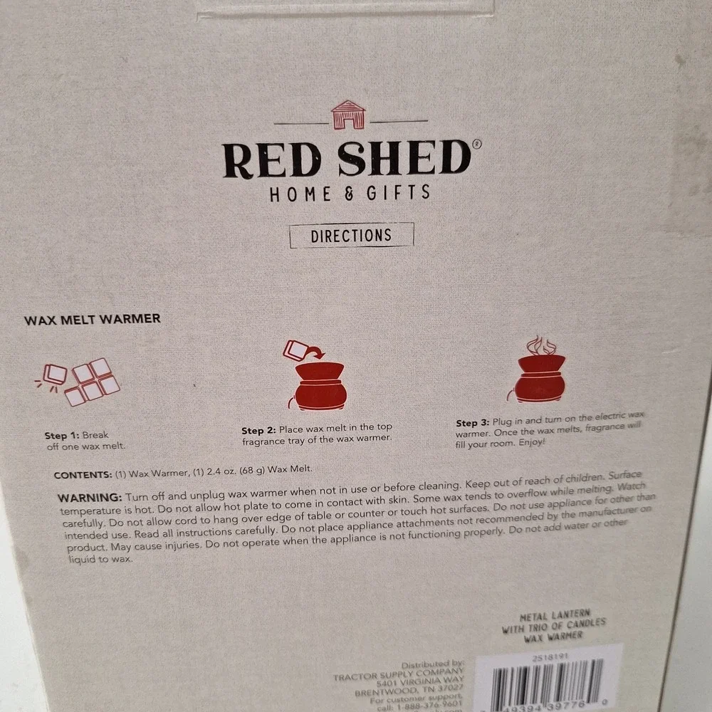 Red Shed approximately tall